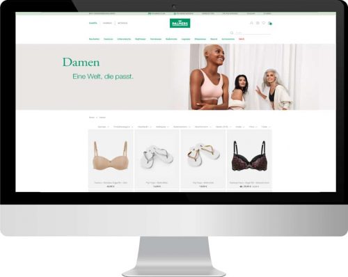 PalmersWebsite Bildschirm mit Palmers
